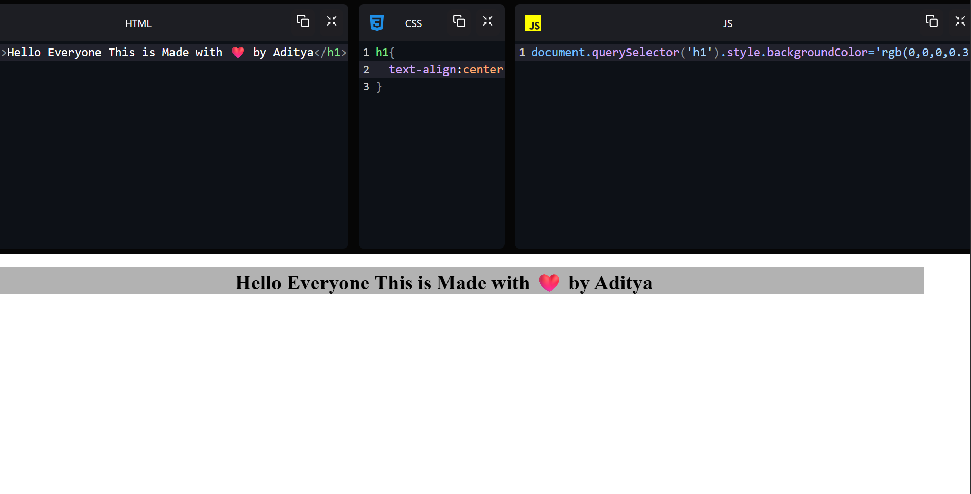 Frontend Code Editor